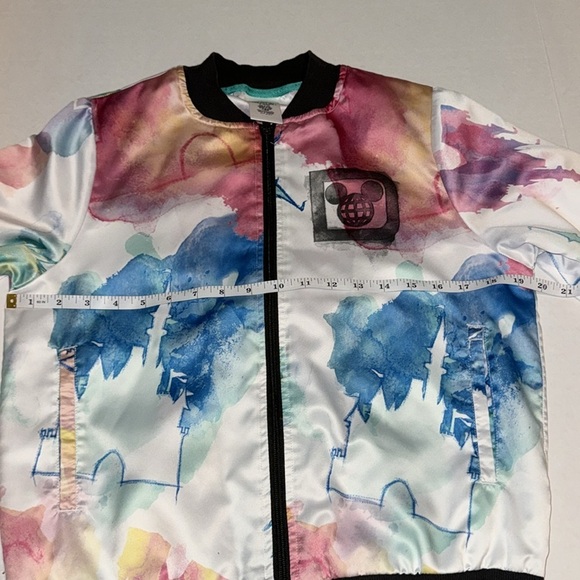 Disney Parks Cinderella Castle Tie Dye Watercolor Jacket- Adult Small - Picture 7 of 14